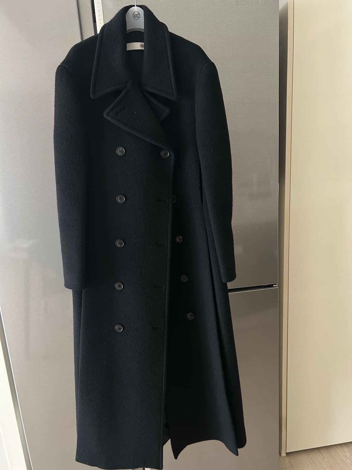 렉토 더블코트 롱코트 수지코트 상품이미지1