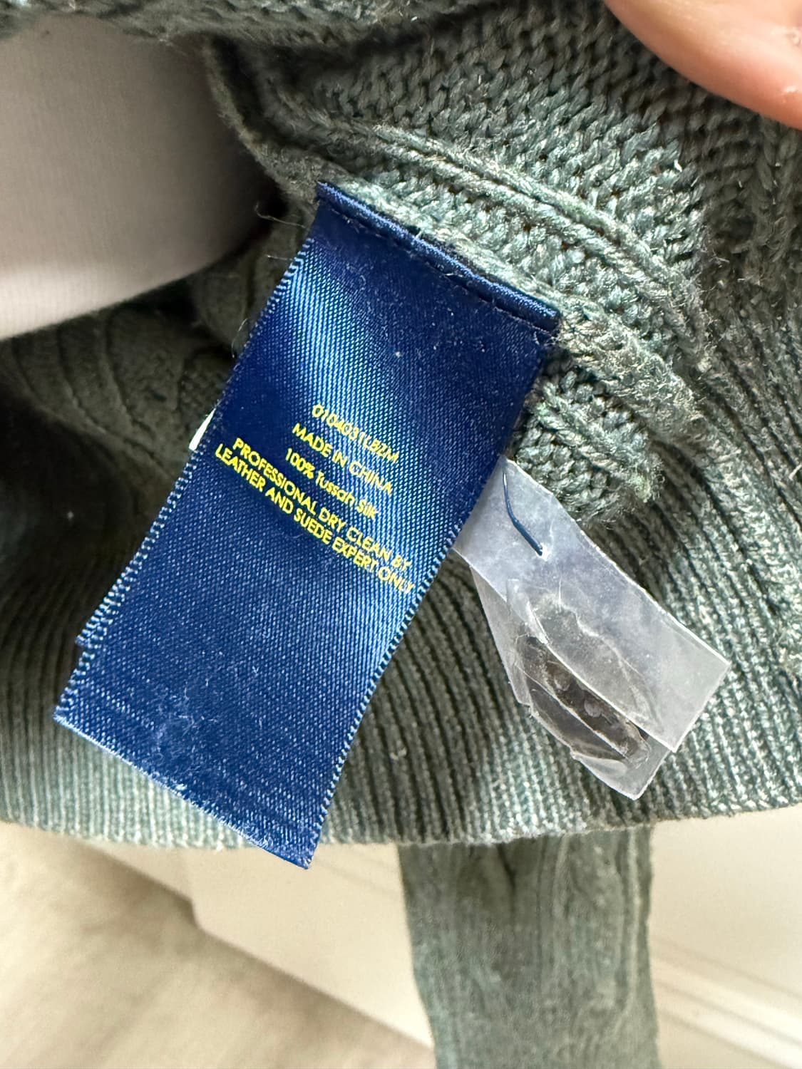 폴로 랄프로렌 카키올리브 반집업 니트 상품이미지7