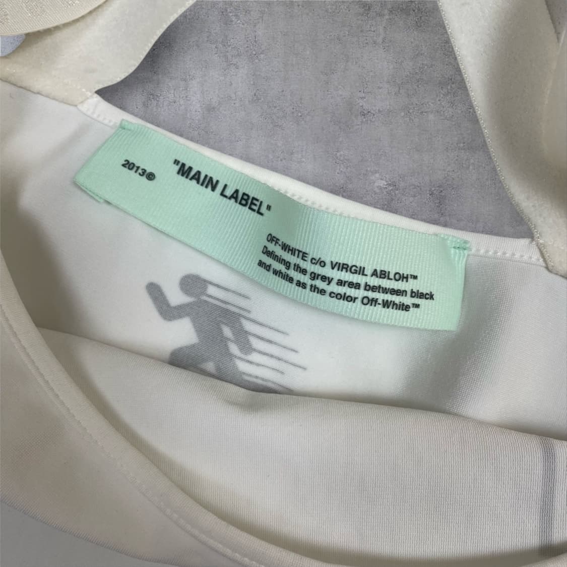 오프화이트 화이트 스포츠 로고 슬리브리스 미니 원피스 38 상품이미지3