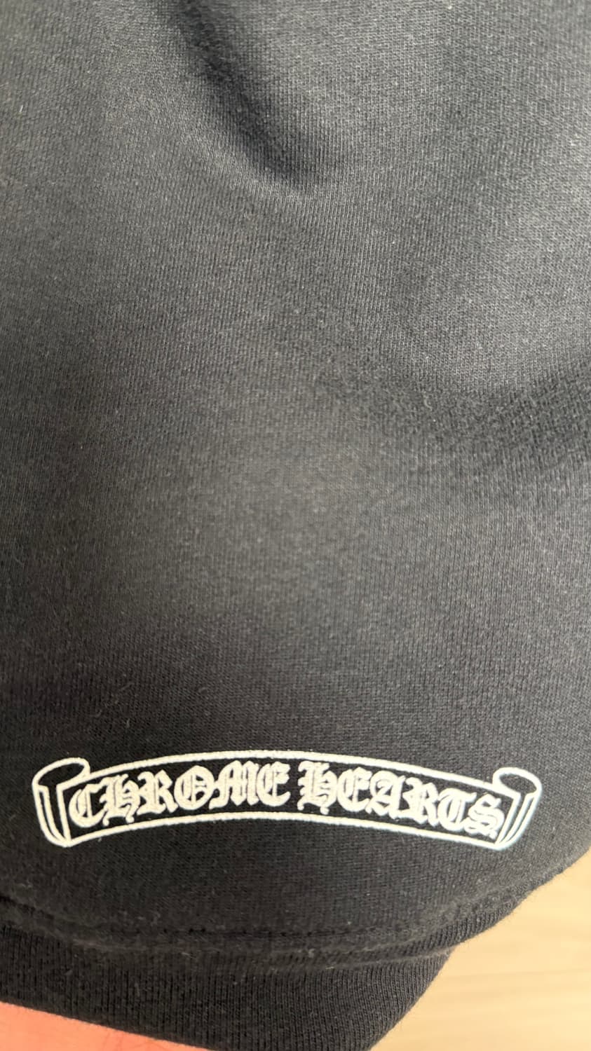 [XL] 크롬하츠 홀스슈 플로랄 헤비웨이트 후드집업 블랙 상품이미지7