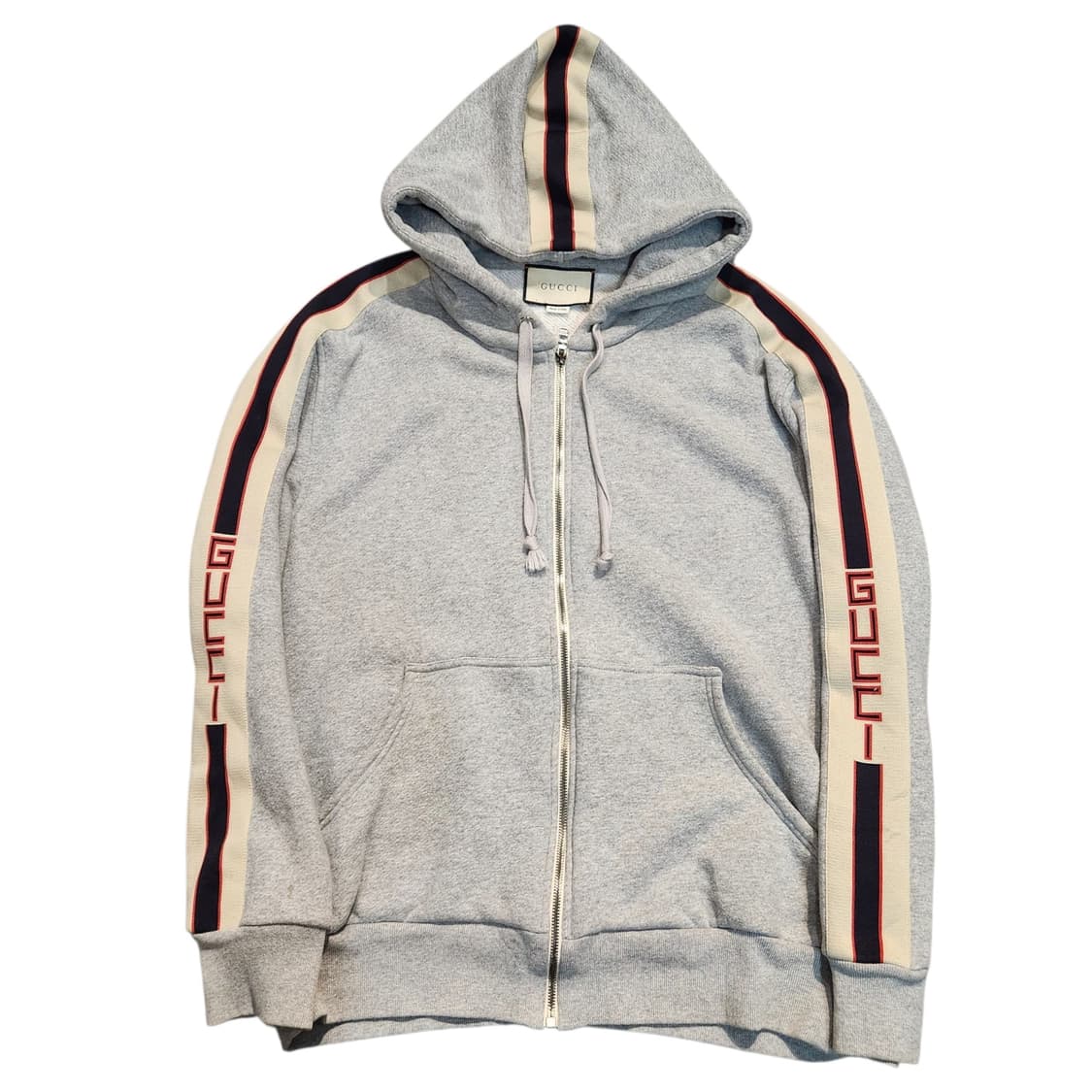 구찌 GG 로고 테크니컬 후드집업 그레이 (L) 상품이미지1