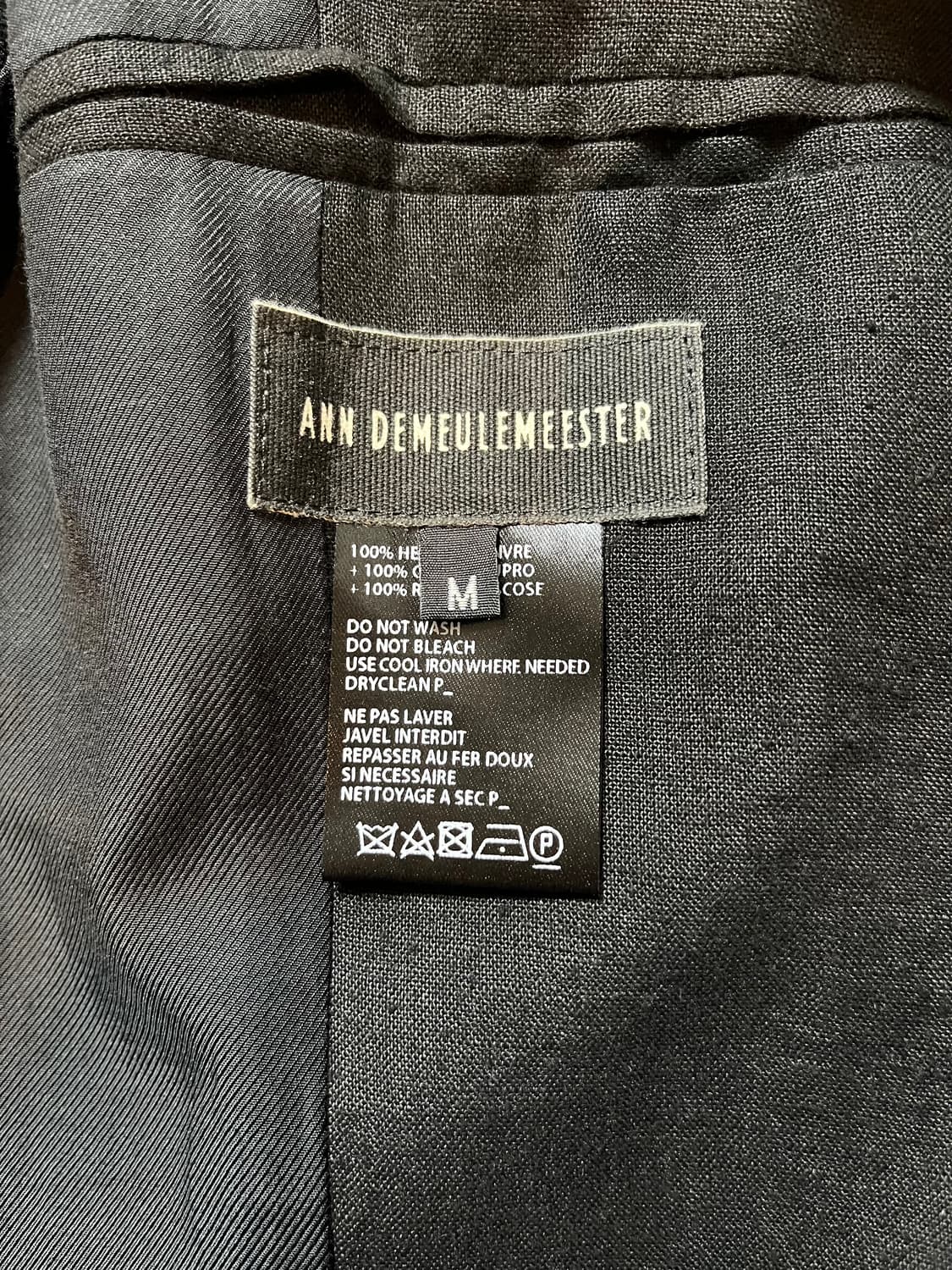 앤드믤미스터 블랙 코트 ann demeulmeester 요지 상품이미지5