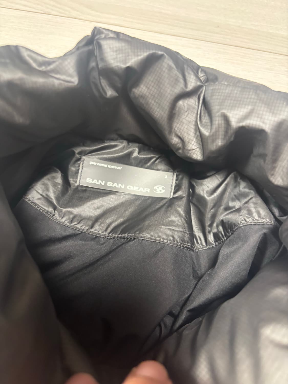 산산기어 퍼퍼 자켓 패딩 블랙 3사이즈 상품이미지5