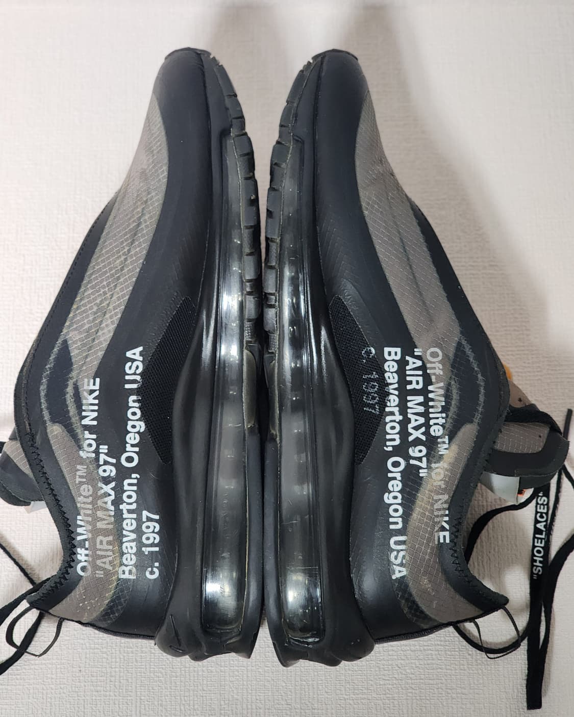 나이키 X 오프화이트 에어맥스 97 블랙 265mm 상품이미지3