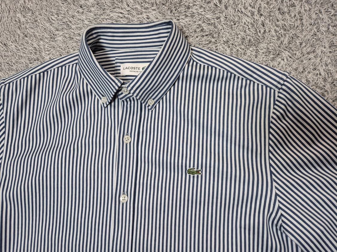 라코스테 남성 스트라이프 셔츠 레귤러핏 95 상품이미지2