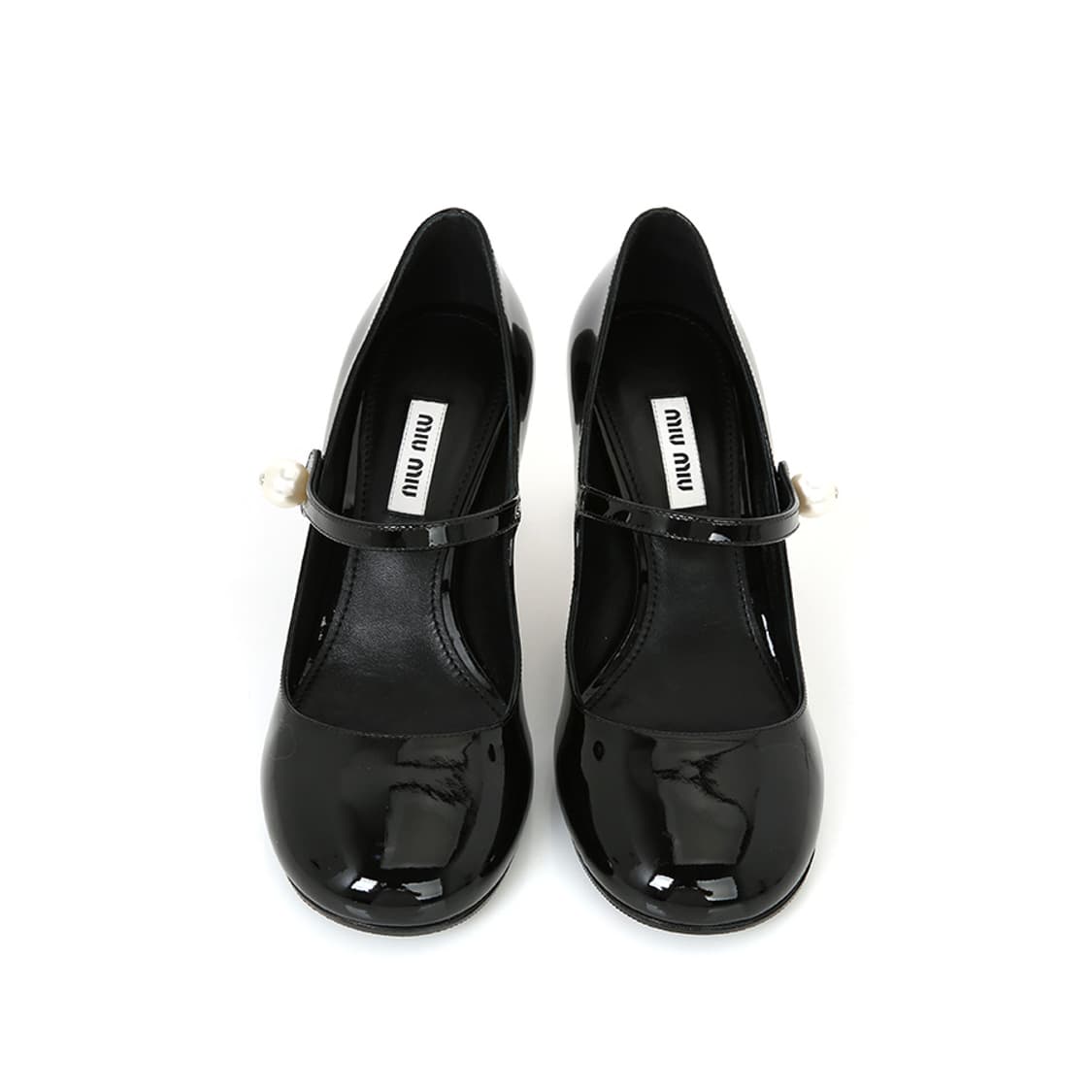 미우미우 구두 블랙 페이던트 펌프스 메리제인 슬링백 5I667D 상품이미지3