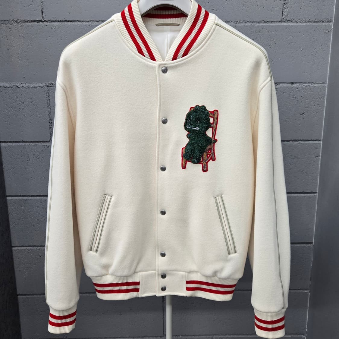 디올 오타니 워크샵 펠트 백로고 바시티 자켓 S 상품이미지2