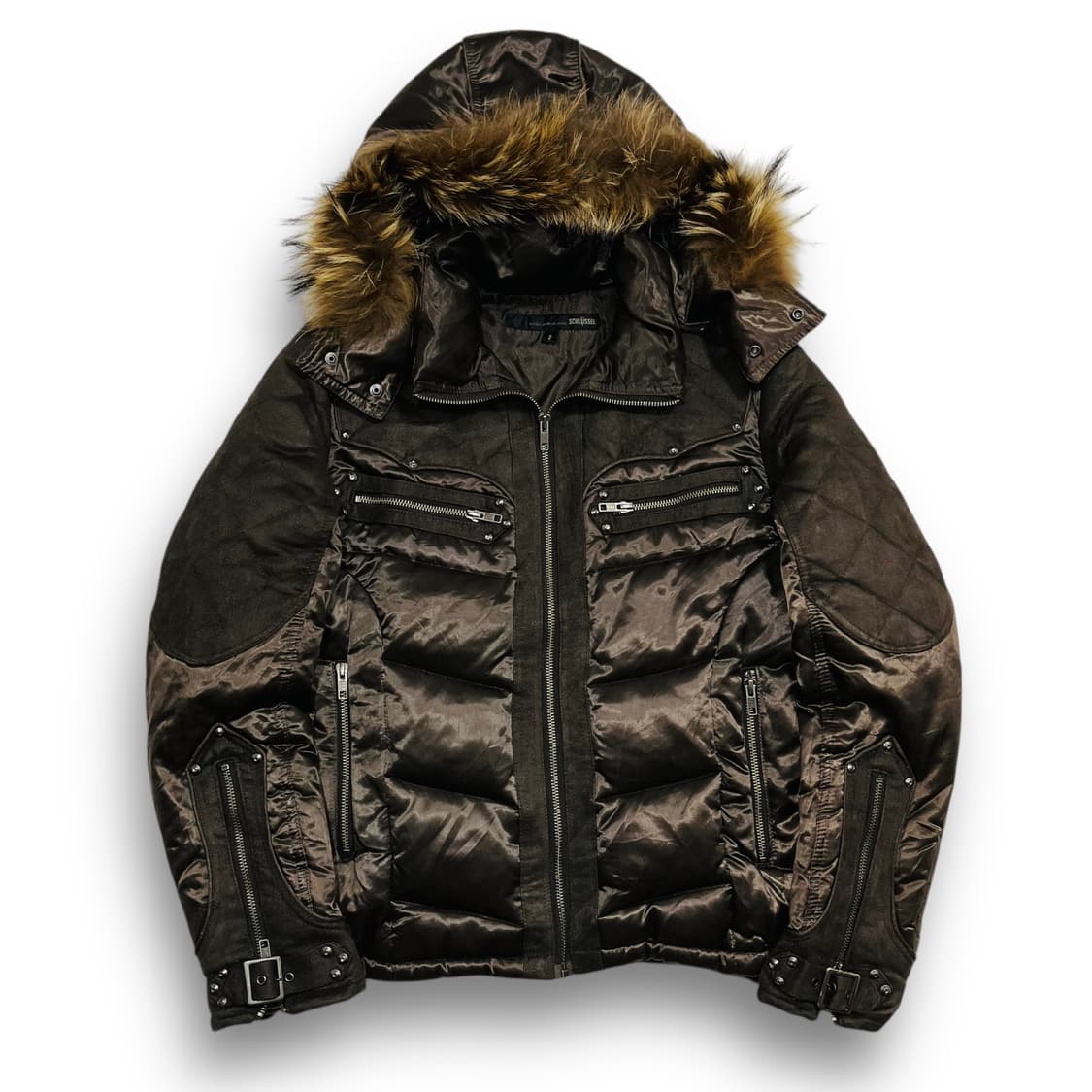 Schlussel 락시크 더블 본디지 웨스턴 아카이브 패딩 자켓 상품이미지3