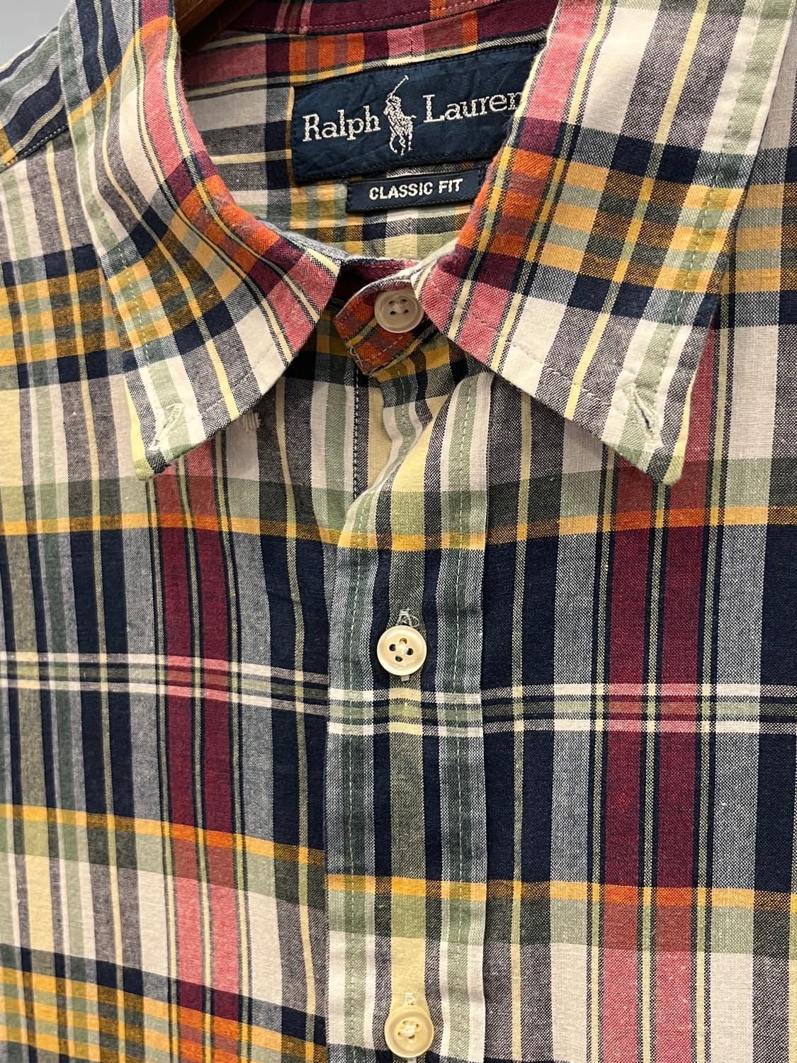 Polo RL 폴로 랄프로렌 CLASSIC FIT 체크 반팔 셔츠 상품이미지7
