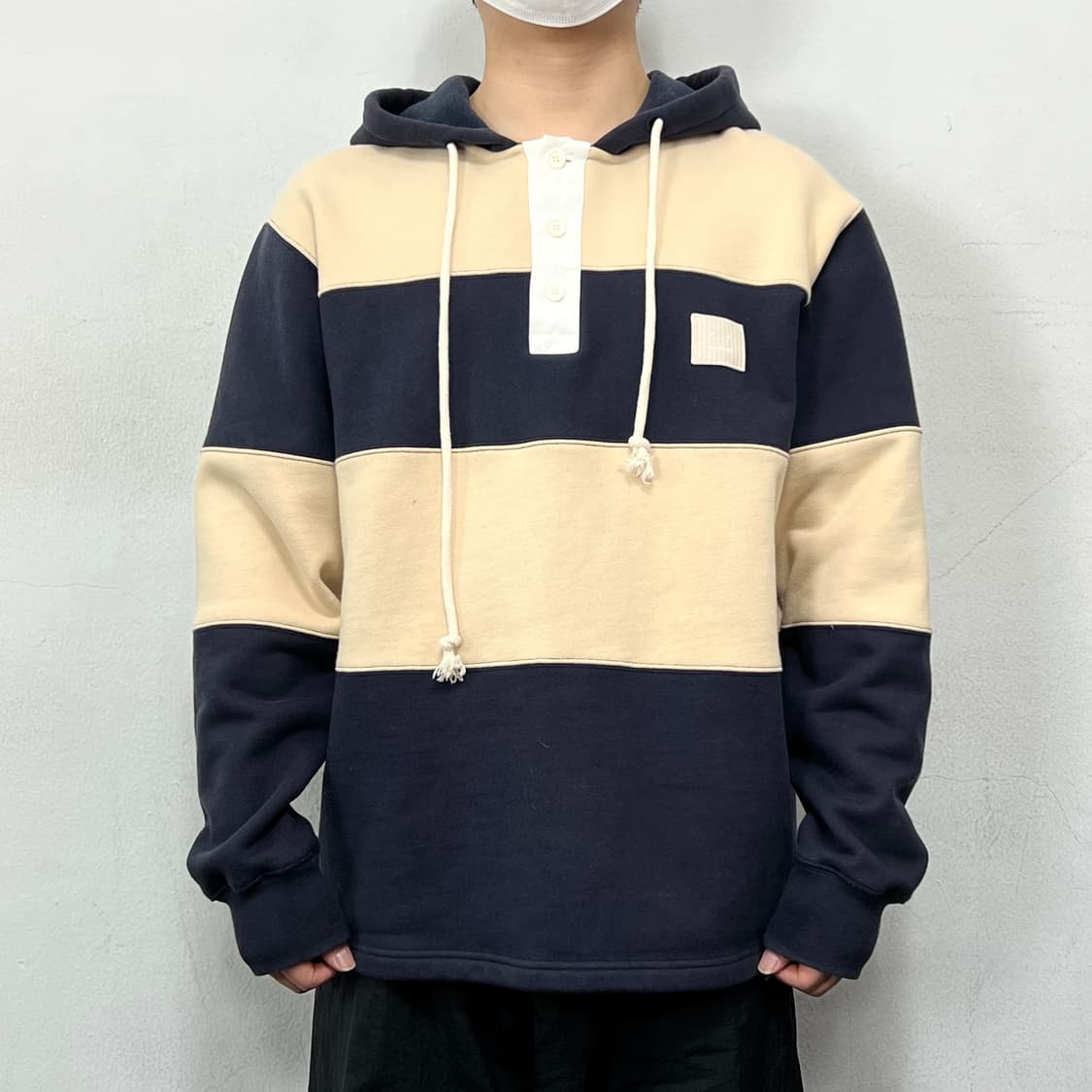 아크네 스튜디오 스트라이프 럭비 PK 후디 상품이미지2