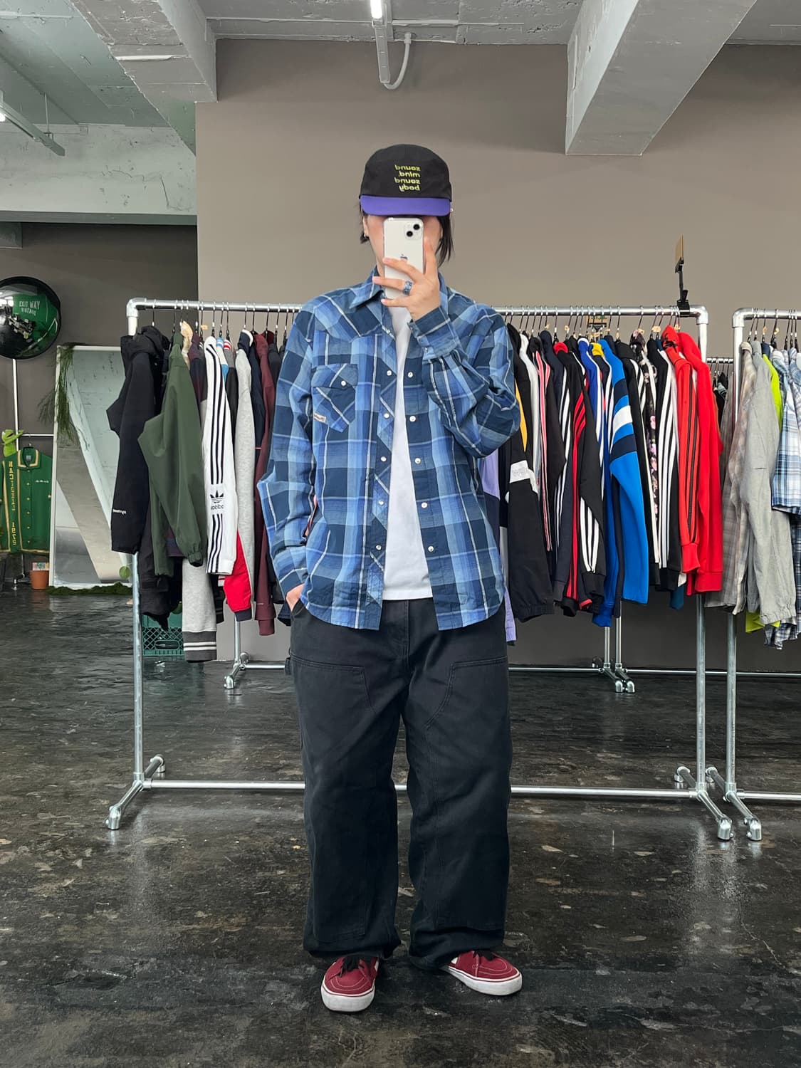 랭글러 웨스턴 체크 셔츠 상품이미지2