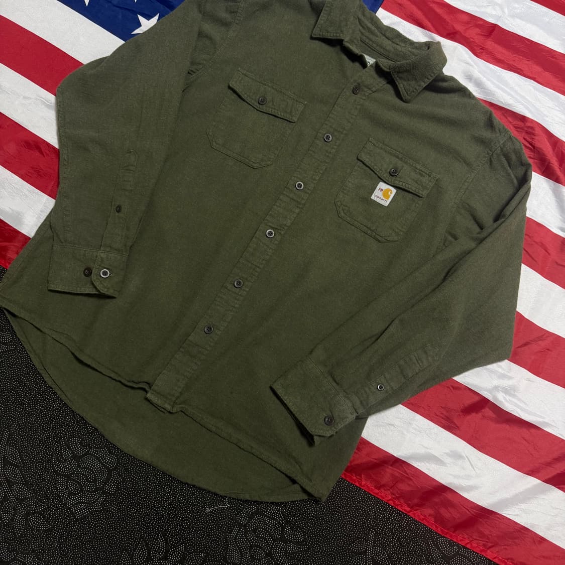 carhartt 칼하트 리메이크 워크 울 셔츠 - no,3 상품이미지5