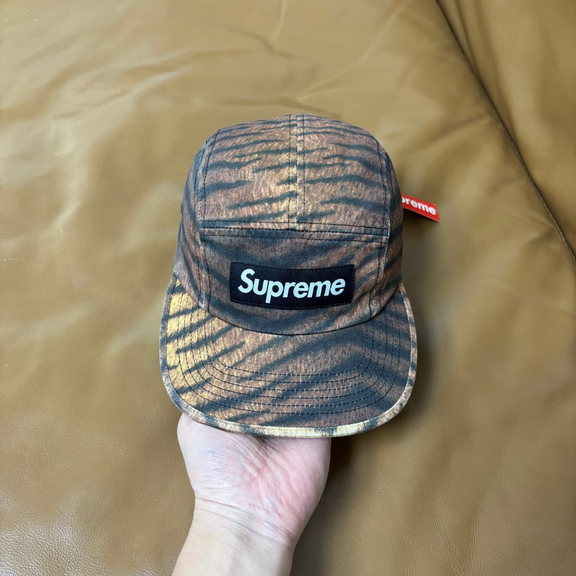 슈프림 캠프캡 모자 박스로고 타이거 상품이미지2