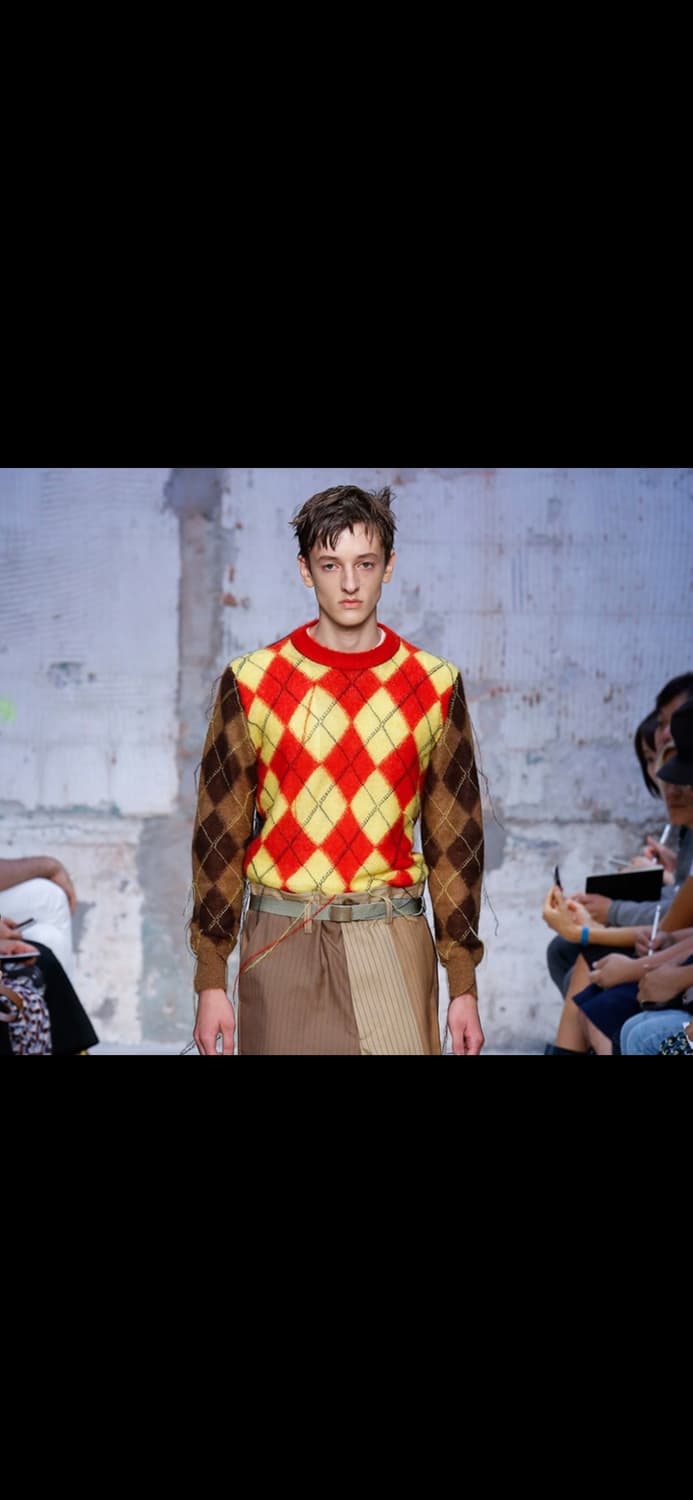 마르니 프레이드 아가일 니트 풀오버 상품이미지1