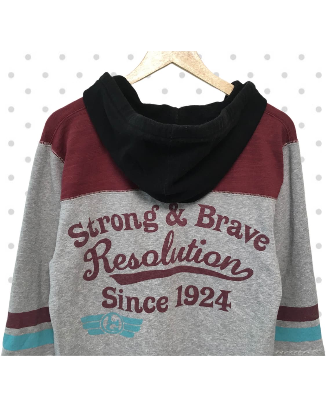 vintage layered hoodie top gray 상품이미지7