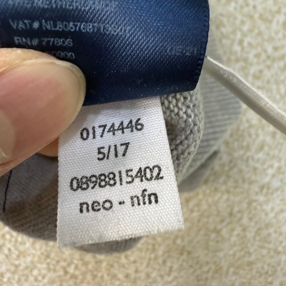 [L/G] 타미힐피거 그레이 니트 스웨트 티셔츠 1230T1 상품이미지5