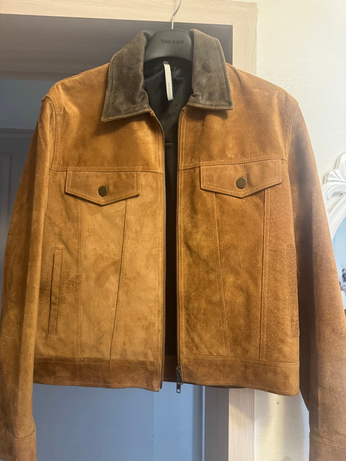 노이어 스웨이드 웨스턴 크롭 자켓 상품이미지1