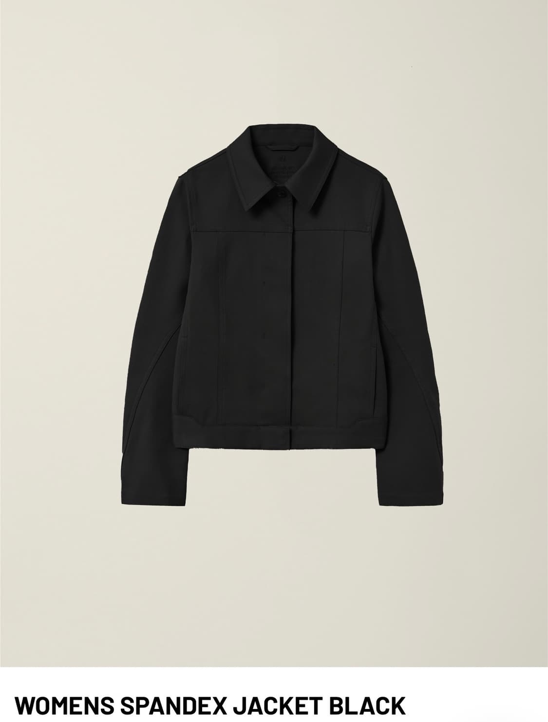 WOMENS SPANDEX JACKET BLACK 상품이미지1