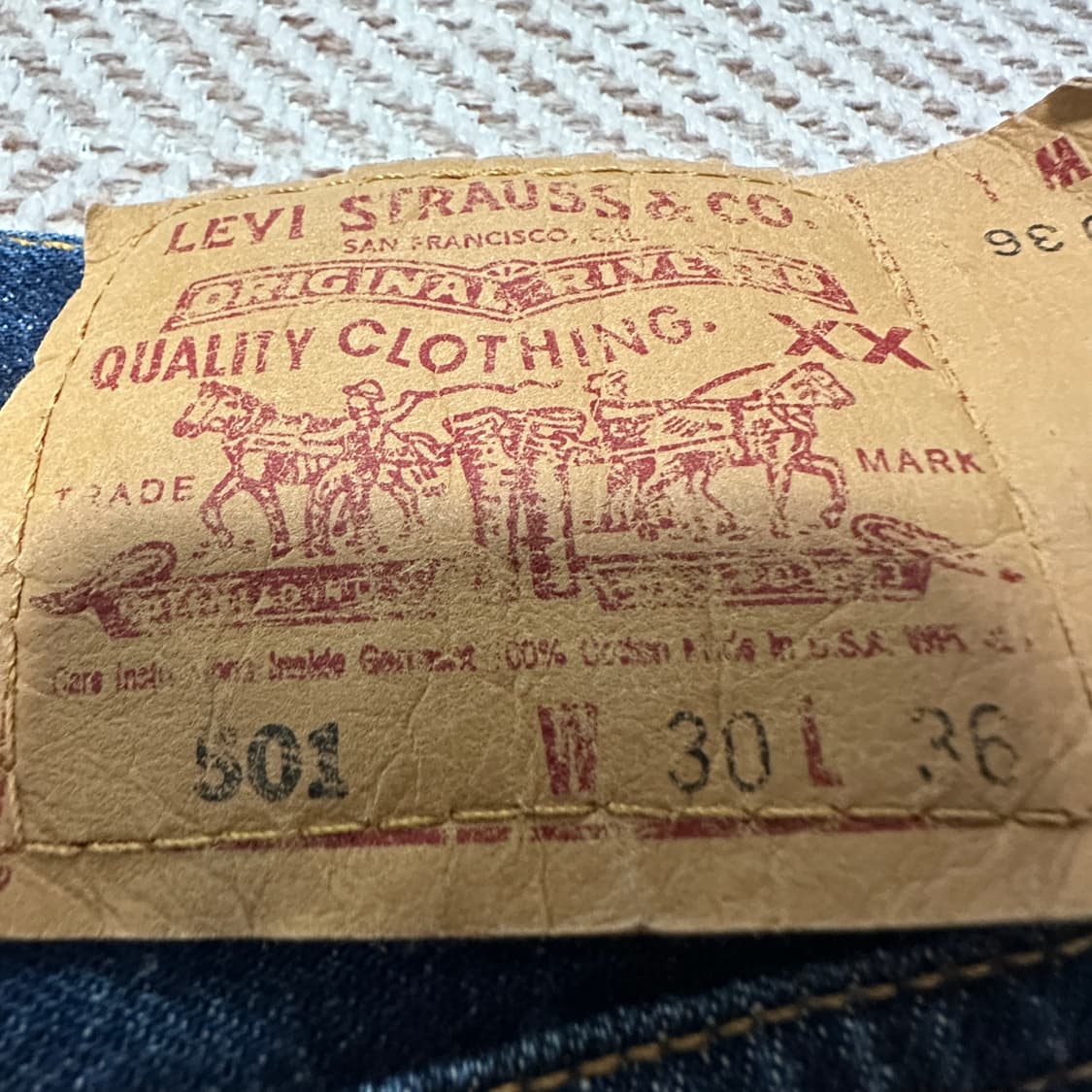 LEVI'S 501 90's usa made women jeans 상품이미지3