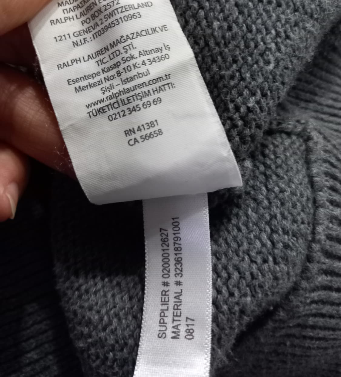 폴로 POLO 빅포니 여자 니트집업 90~95 상품이미지6