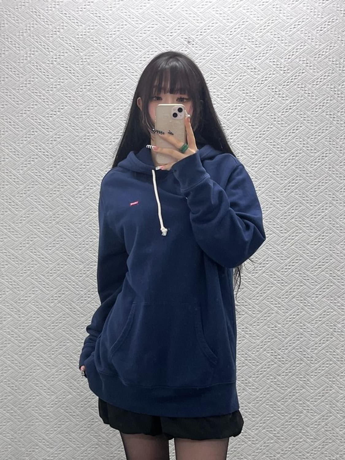 리바이스 올드스쿨 레트로 체스트로고 후드티 L C10620 상품이미지2