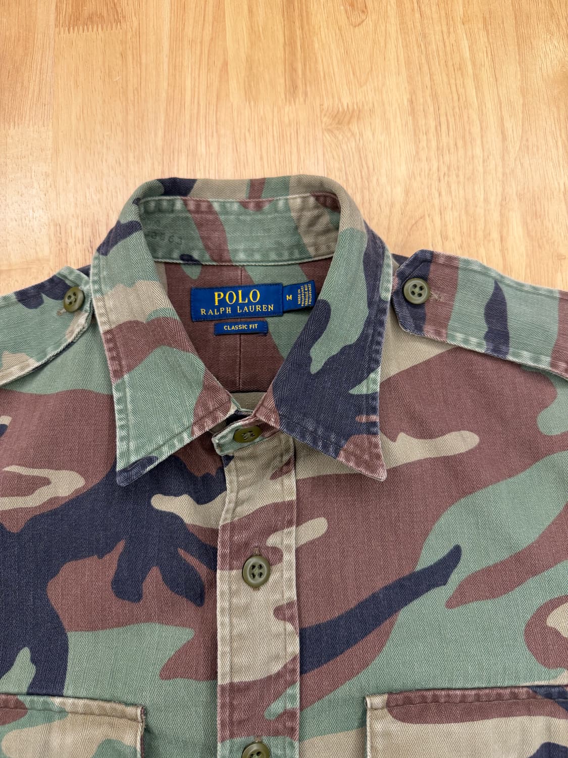 폴로 랄프로렌 클래식핏 밀리터리 셔츠 상품이미지3