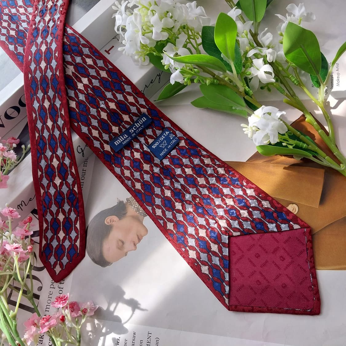 밀라숀 와인 컬러 실크 넥타이 A+등급 K2183
 상품이미지5