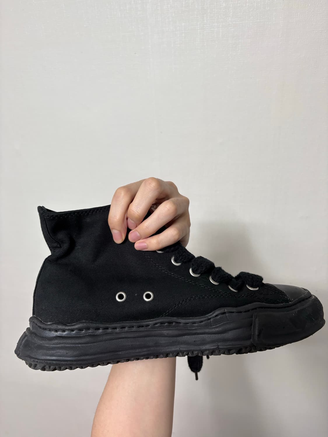 메종 미하라 야스히로 x 마스터마인드 x 로어 피터슨 OG 캔버스 하이 상품이미지3