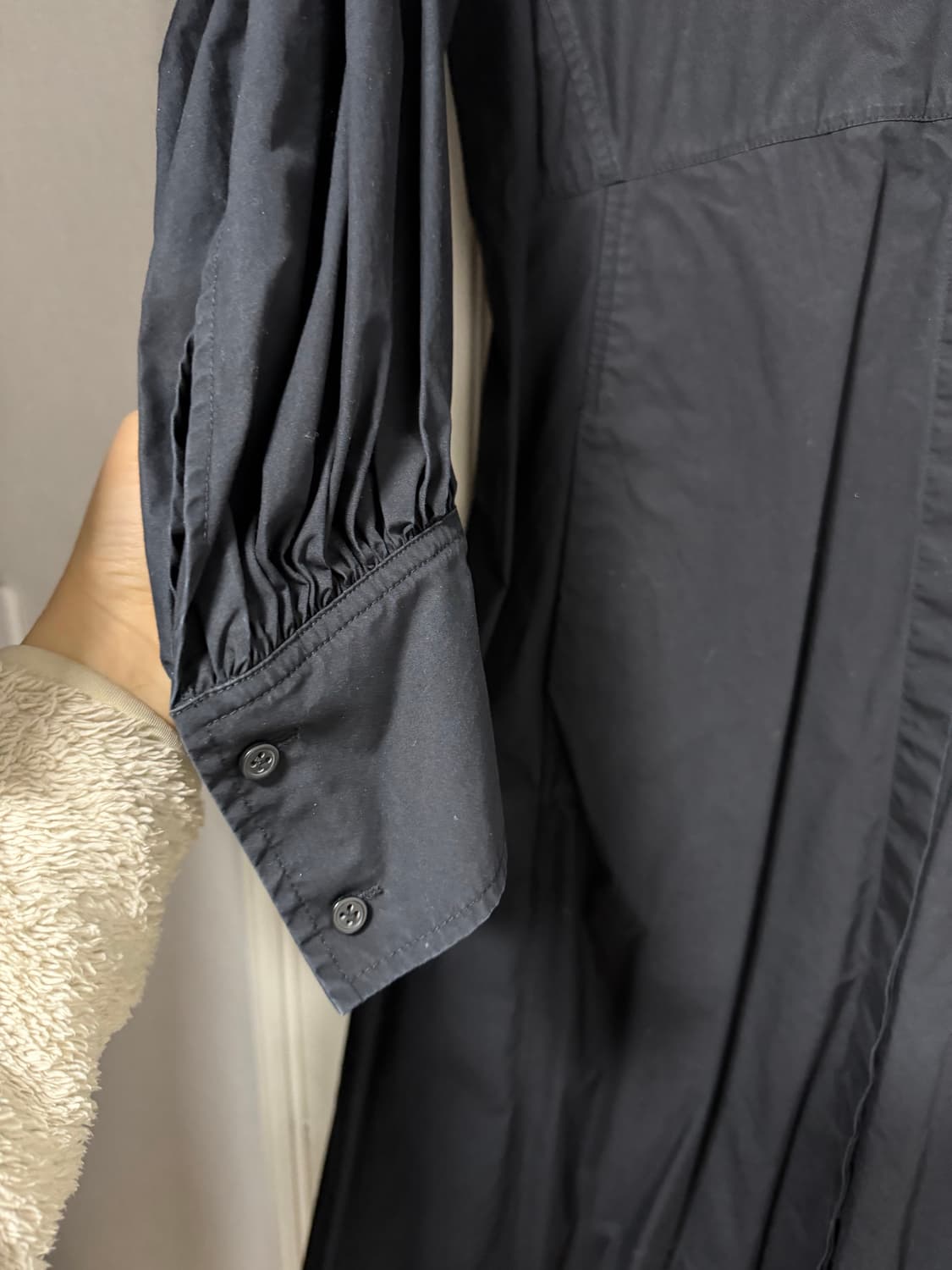 COS 코스 블랙 셔츠 원피스 상품이미지2