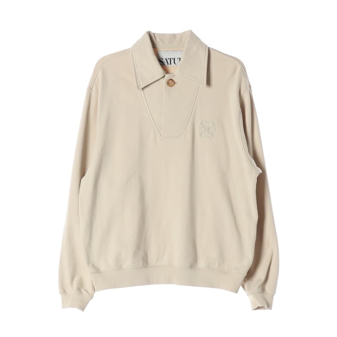 SATUR 카라 로고 오버핏 맨투맨 상품이미지1