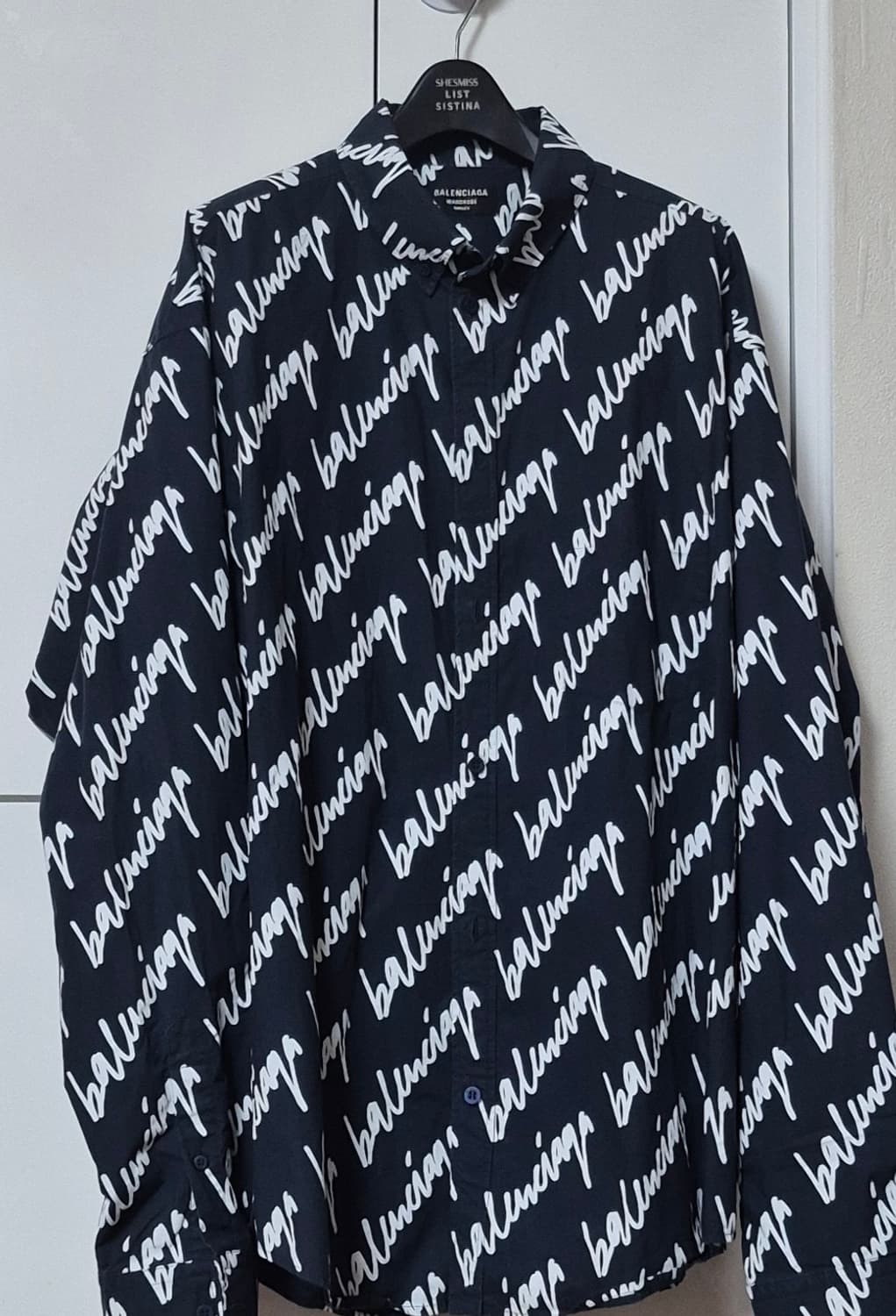 발렌시아가 21ss 로고 셔츠 상품이미지1