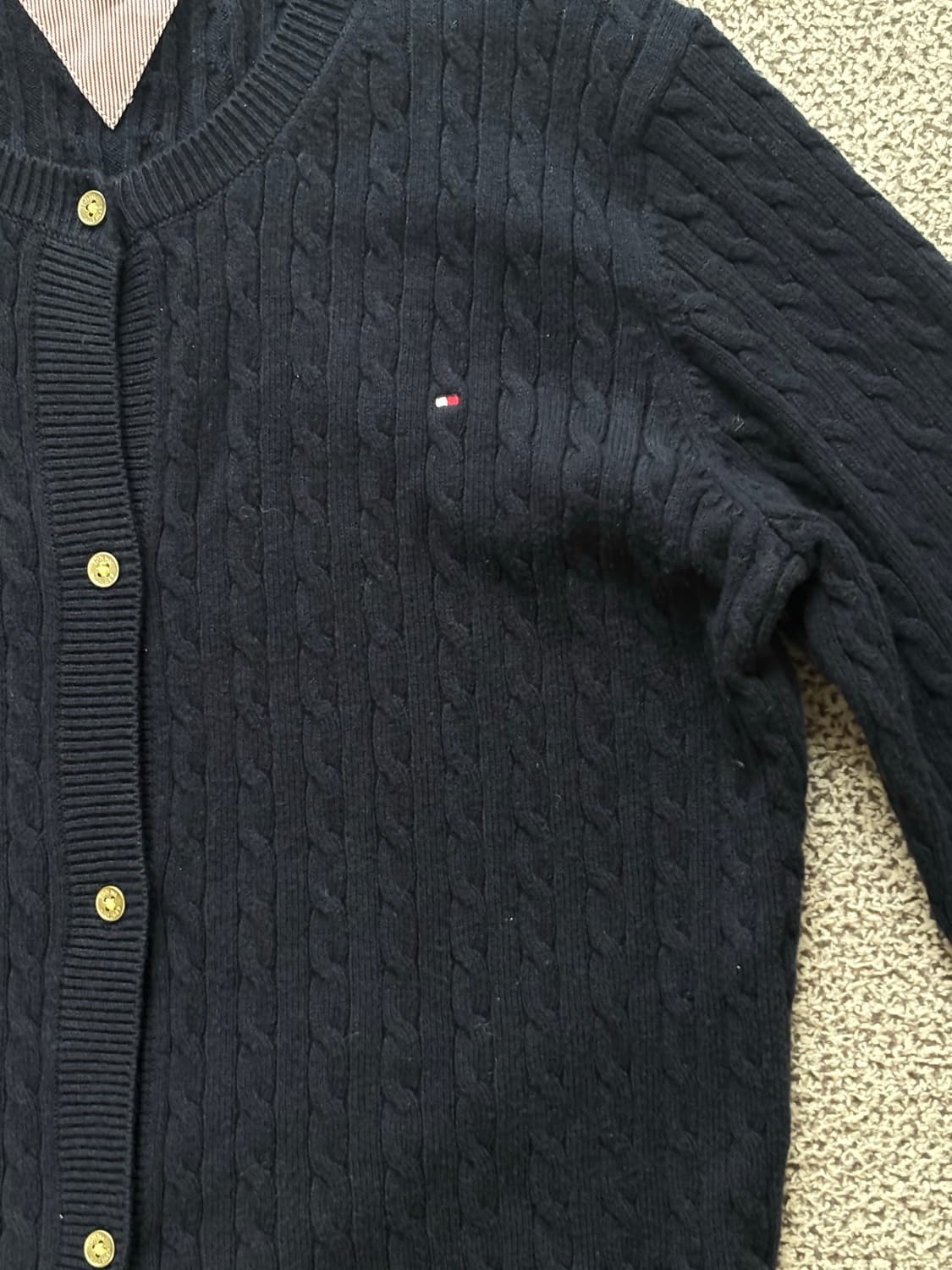 타미힐피거 가디건 남색 상품이미지2