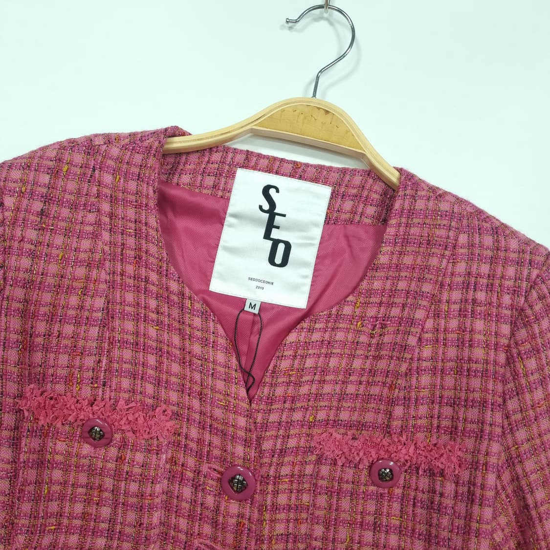 SEOOOCOOKIE 서쿠키 라펠리스 트위드 자켓 상품이미지2