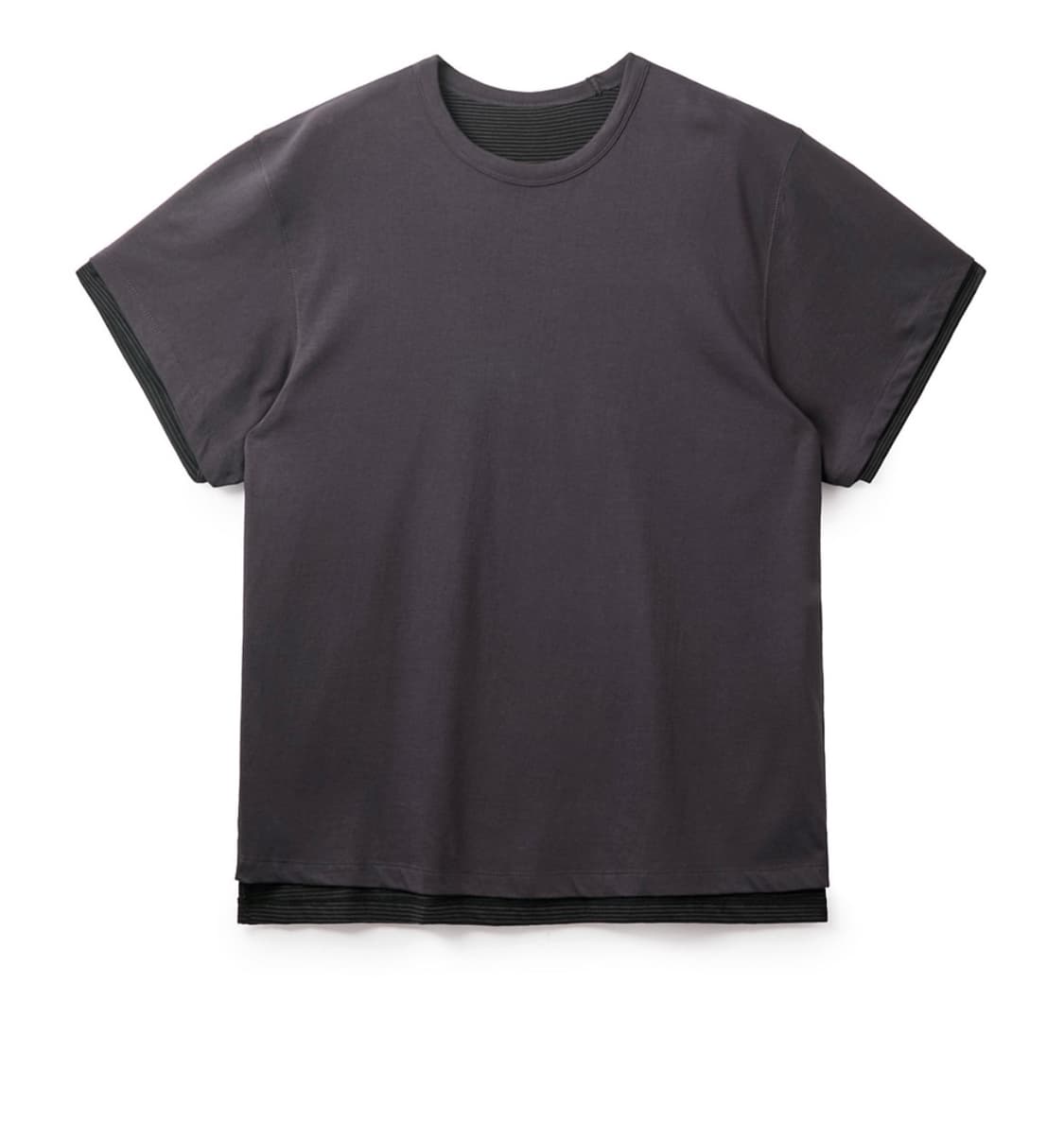 two face tee 1/2 purple charoal 상품이미지2