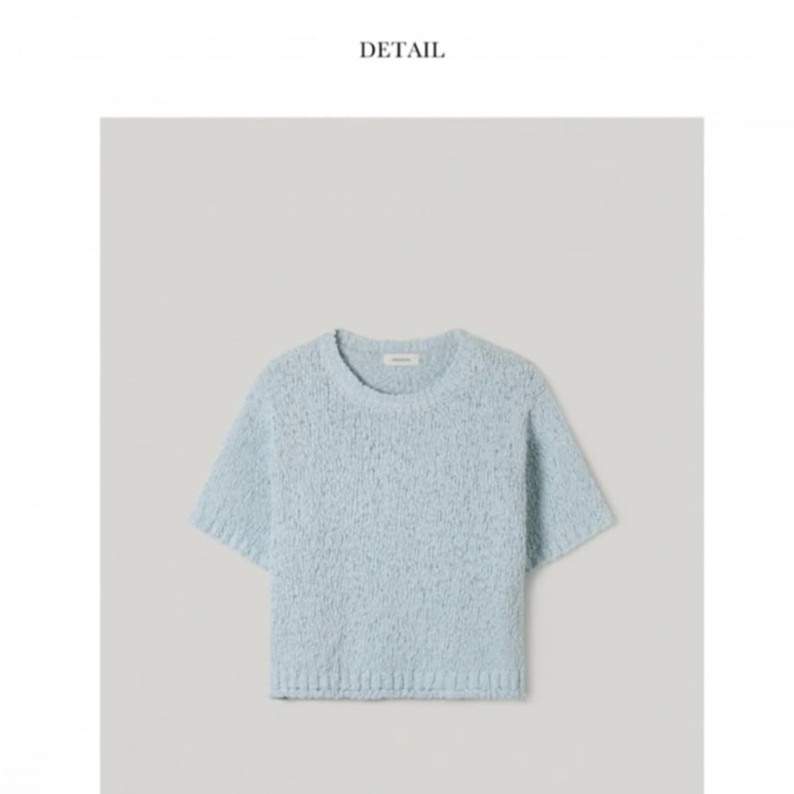 앤니즈 - Pansy half sleeve knit (skyblue) 상품이미지4