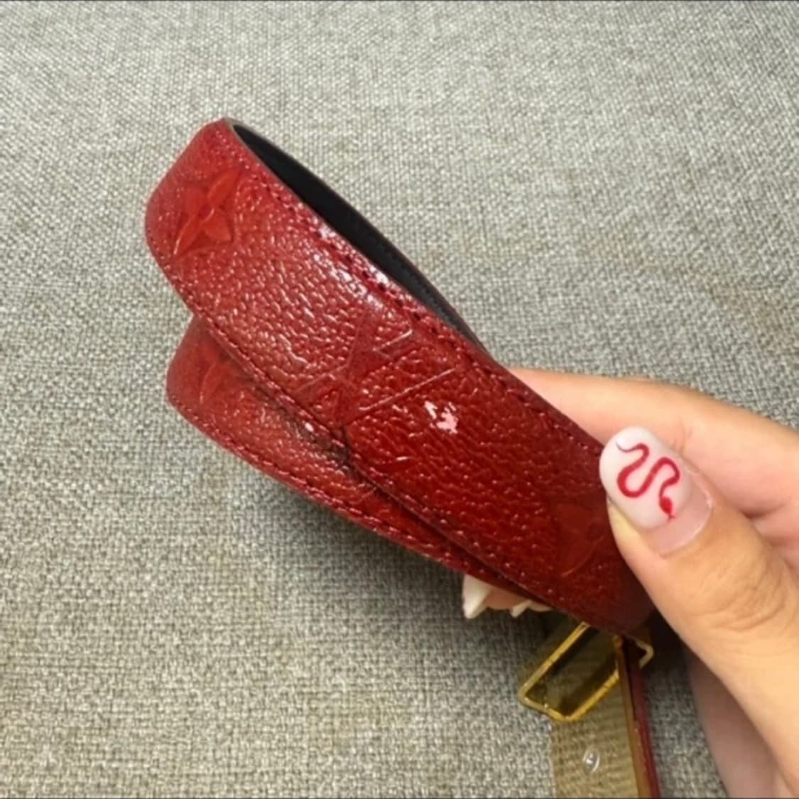 루이비통 레드 벨트 상품이미지4