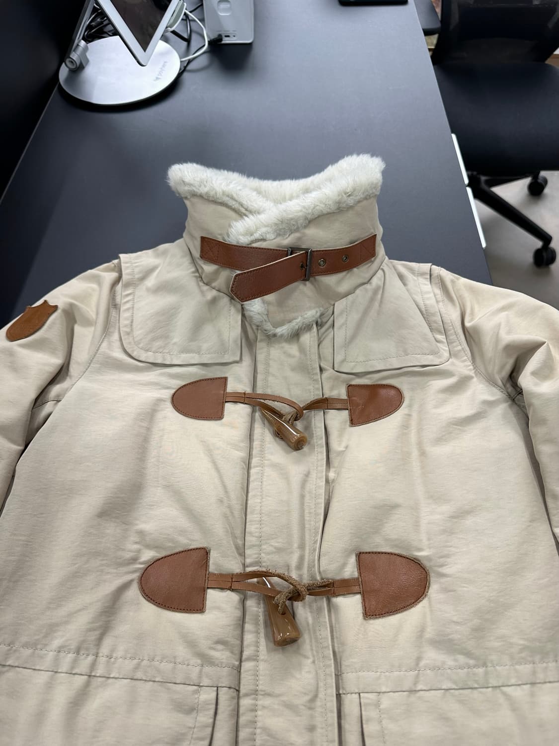 히스테릭글래머 Primaloft 히스걸 넥버클 퍼 덕다운푸퍼롱자켓 상품이미지7