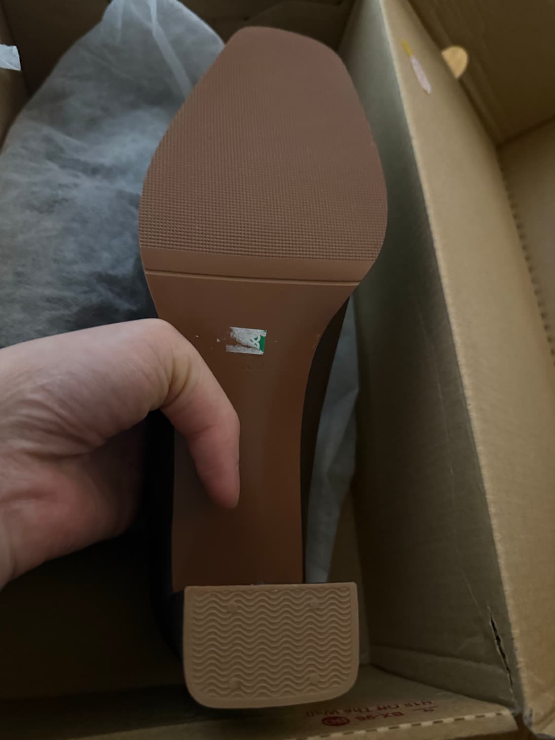 브라운 컬러 앵클부츠 235 상품이미지5