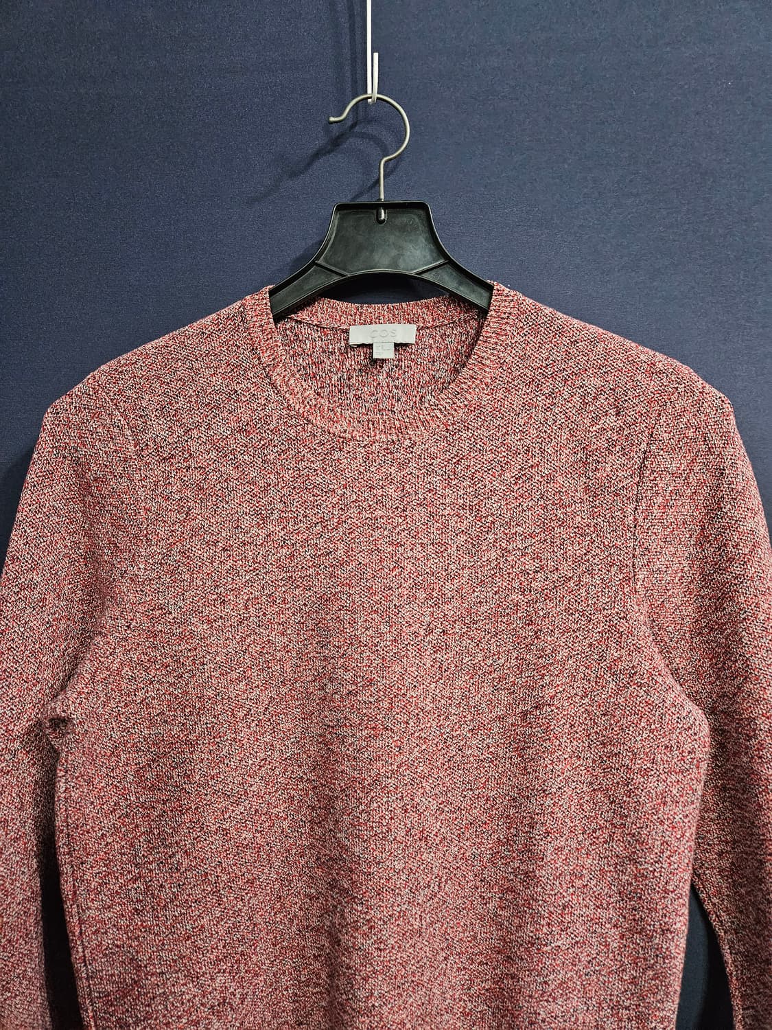 코스 멜란지 라이트 버건디 남성 슬림핏 95 니트 상품이미지7