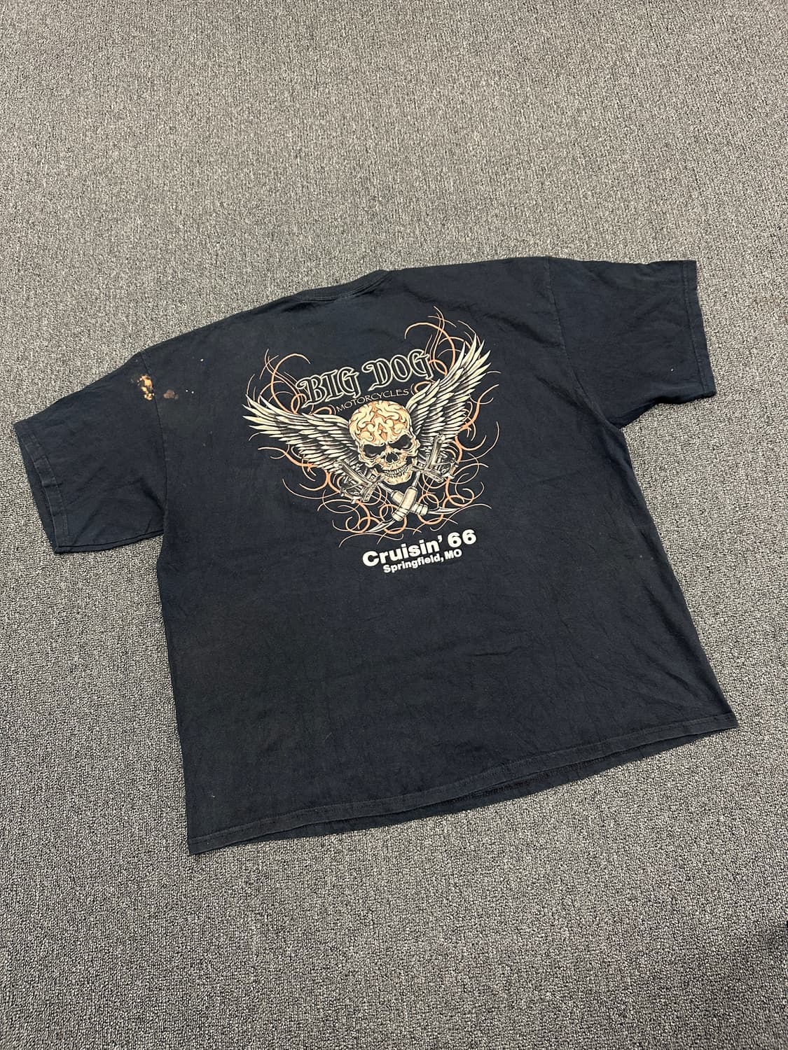 3XL) 길단 BIG DOG MOTORCYCLES 스컬 반팔티셔츠 상품이미지2
