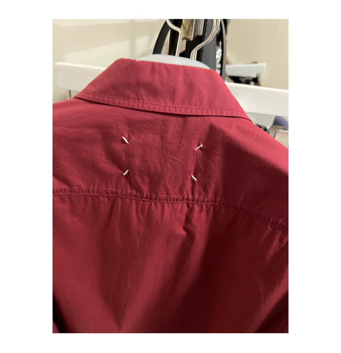 Margiela burgundy shirts 48 상품이미지5