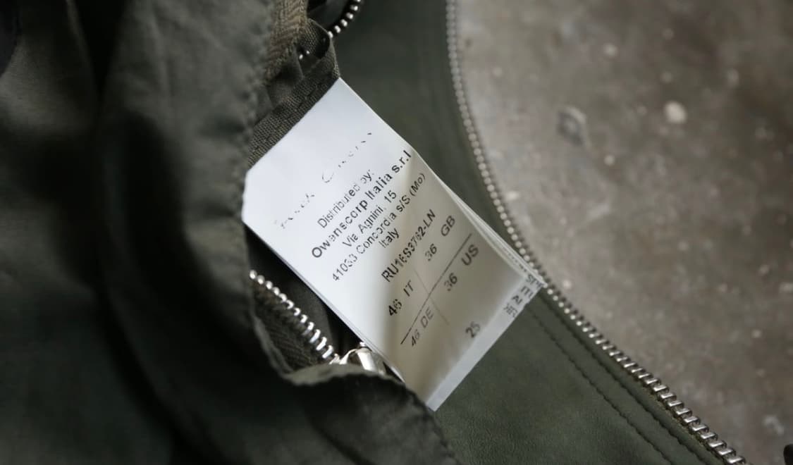 16SS 릭 오웬스 몰리노 레더 자켓 46 사이즈 상품이미지5