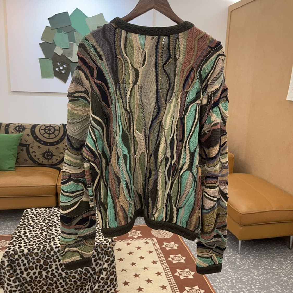 쿠지 히피 보헤미안 그런지 입체텍스처 니트 M C09054 상품이미지4