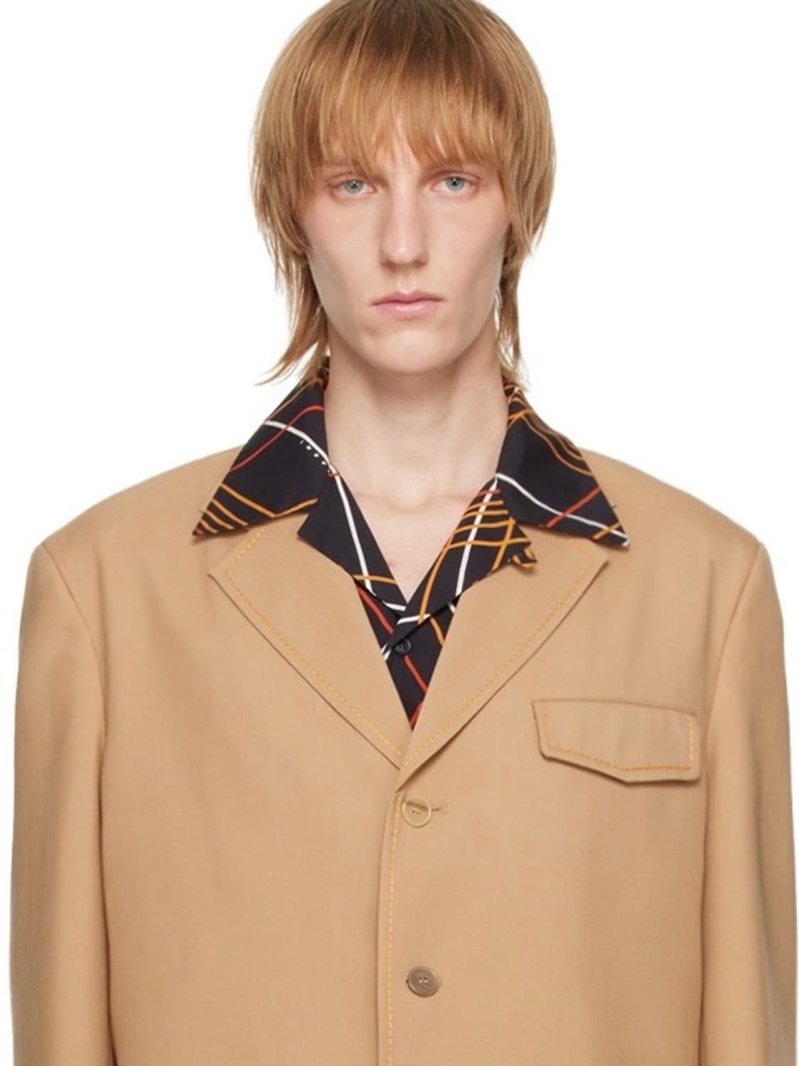 [48] 마르니 스티치 싱글 브레스티드 블레이저 자켓 상품이미지2