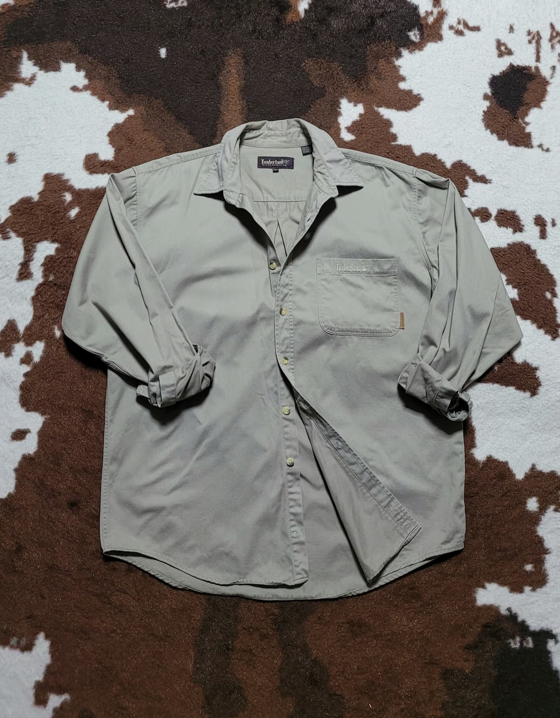 팀버랜드 남성용 카키 셔츠(XL) 상품이미지1