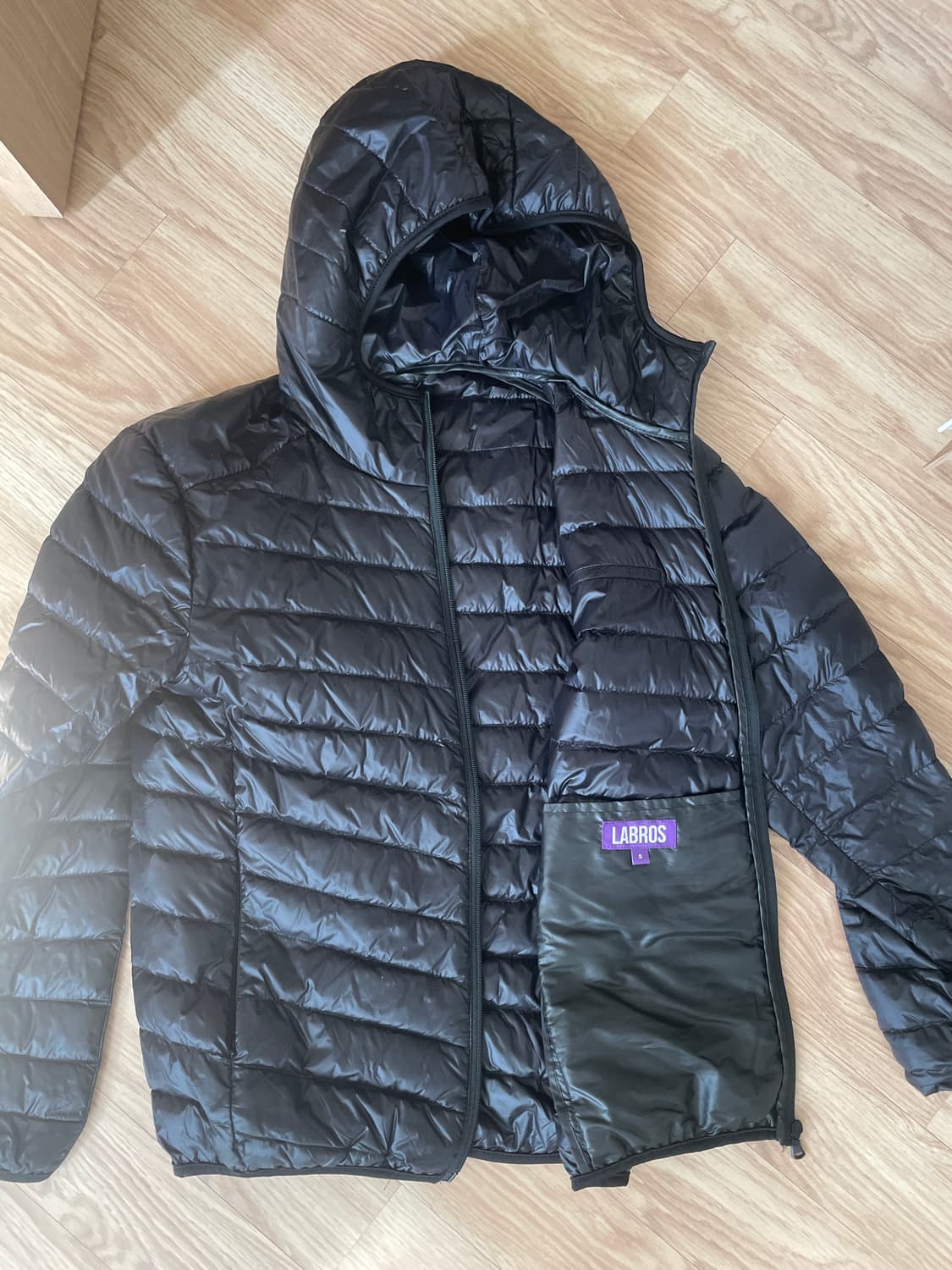 라브로스 경량 패딩 블랙 S 상품이미지2