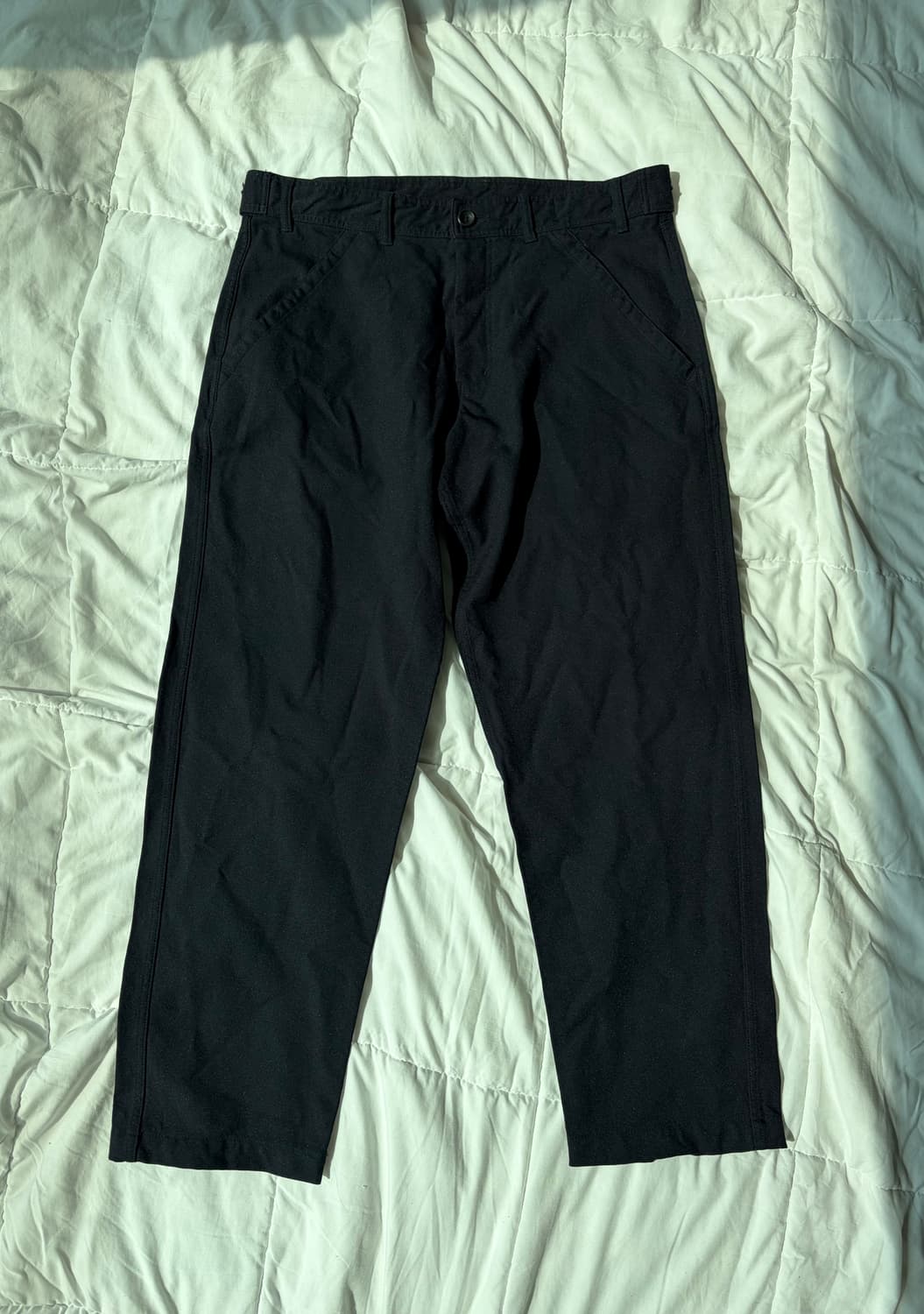 [L] 꼼데가르송 CDG 백로고 팬츠 다크네이비 상품이미지4