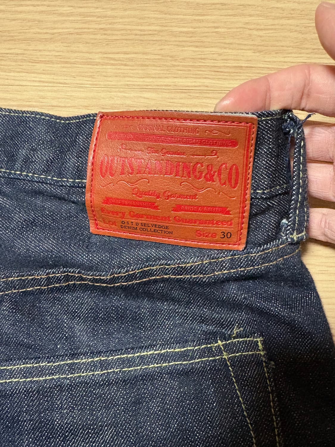 아웃스탠딩 W.W ll(대전판) 데님 팬츠, 멋랩 콜라보 제품, 사이즈S 상품이미지5