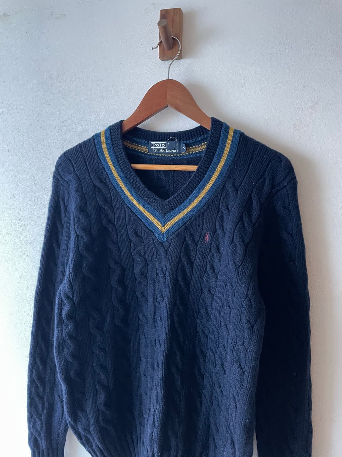 90‘s Vintage Polo Cable Cricket Sweater 상품이미지3