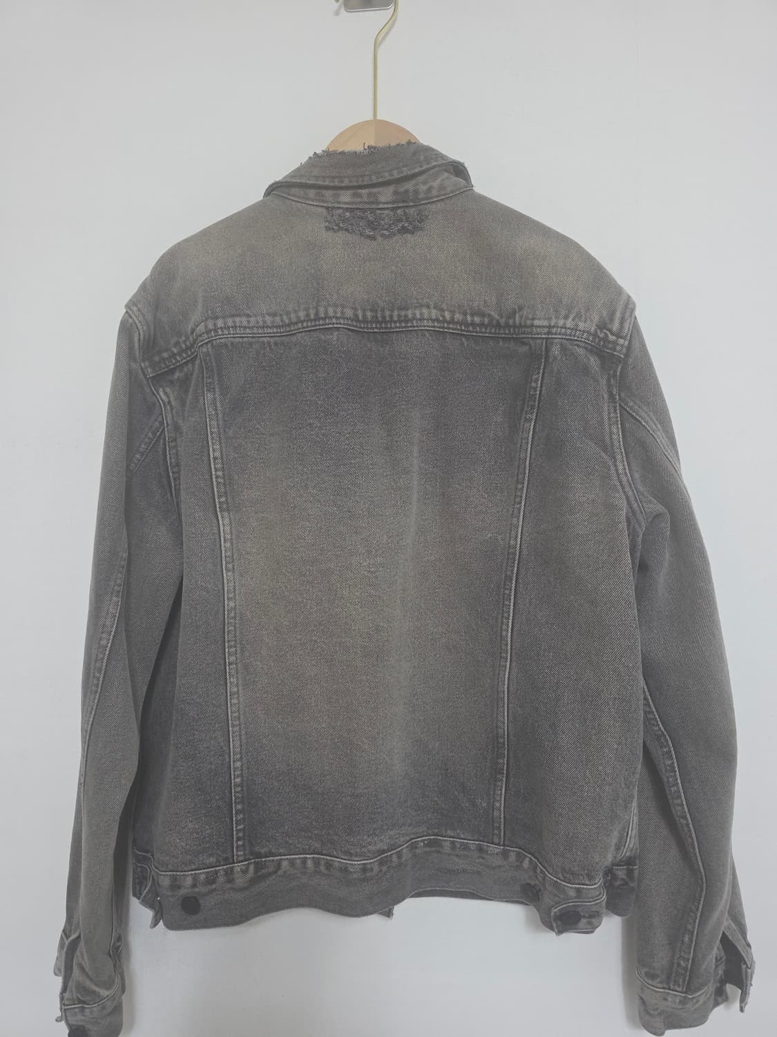 ALLSAINTS 올세인츠 그레이 워싱 데님자켓 M 빈티지 상품이미지4